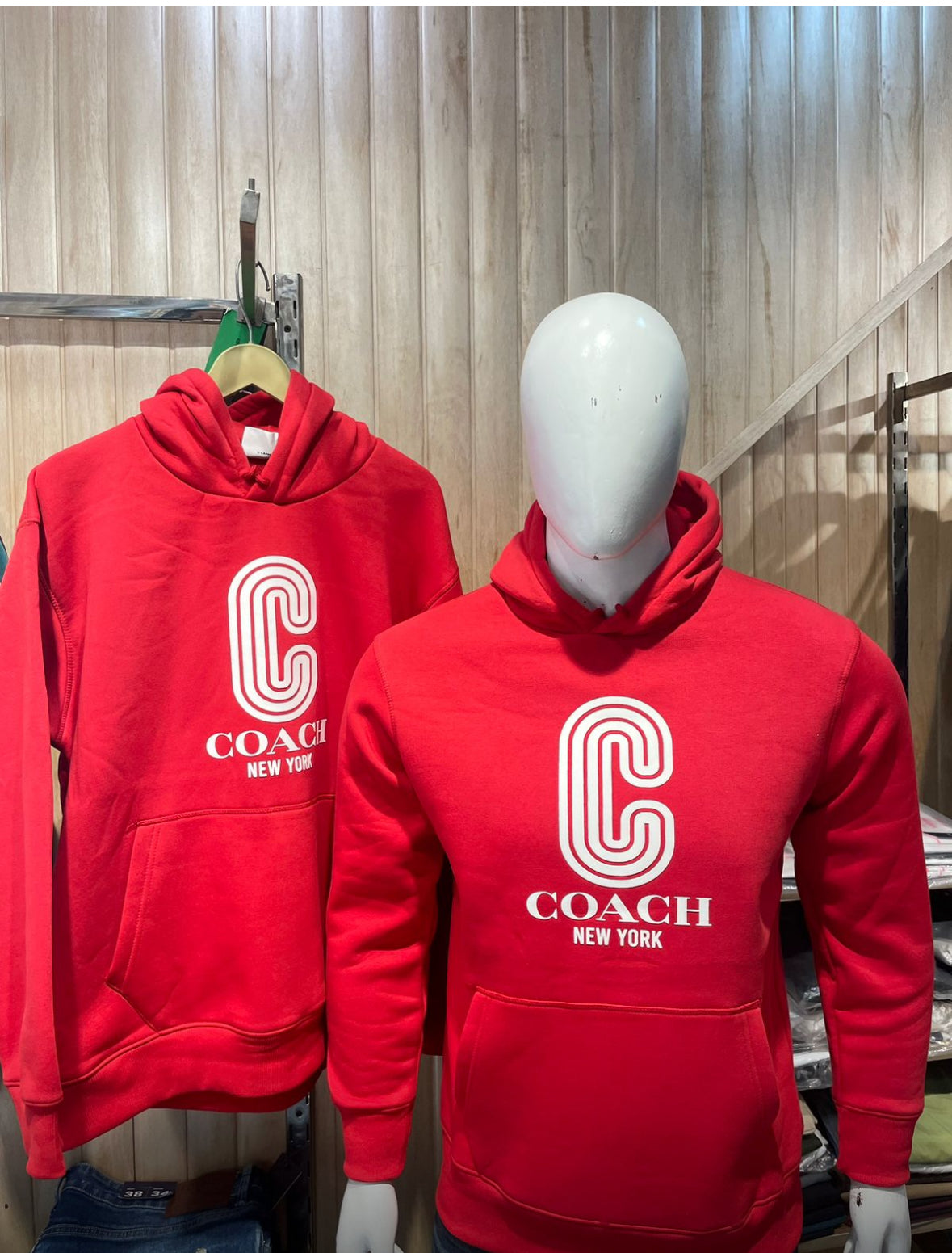 HOODIE : COACH HOODIE RED