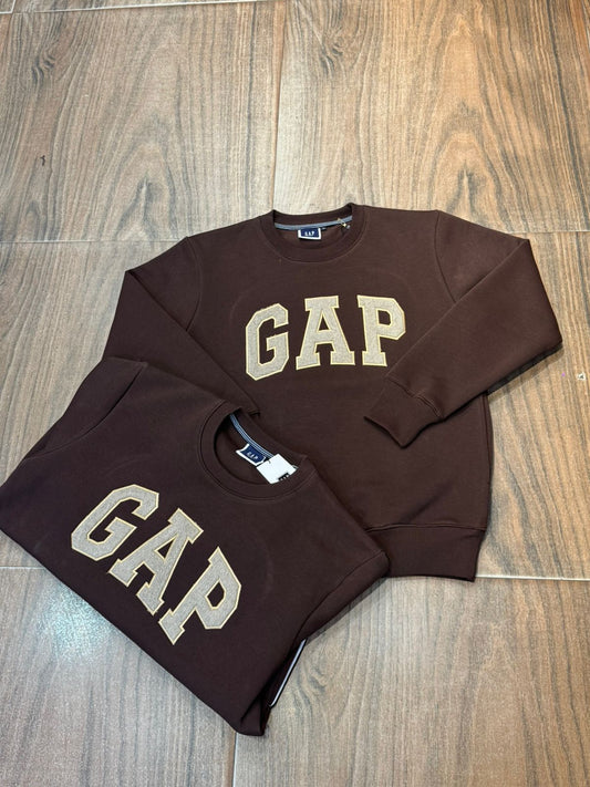 SWEATSHIRT : GAP SWEATSHIRT BROWN BEIGE