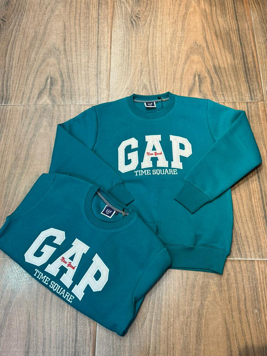 SWEATSHIRT : GAP SWEATSHIRT GREEN WHITE
